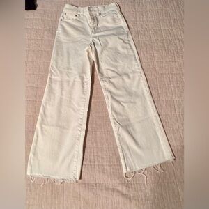 Women’s J Crew Wide Leg Crop Jeans